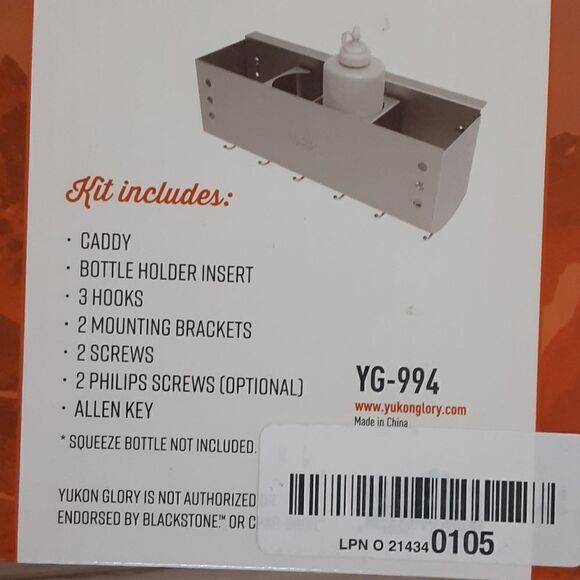 Yukon Glory Griddle Caddy, Stainless Steel, new in original box - Picture 4 of 8